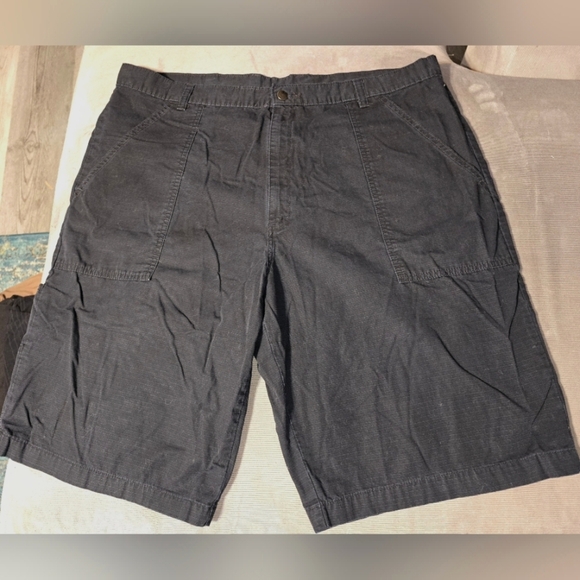 Dickies Black Ripstop Long Utility Shorts Baggy Skater Y2K Style Men's Sz 40 XL - Picture 1 of 6